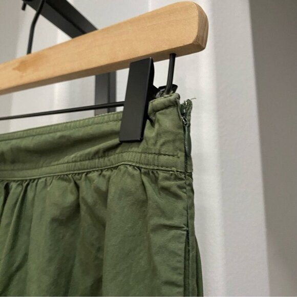 Derek Lam 10 Crosby Tie Dye Green Black Tiered Fall Midi Skirt Bohemian Size 4 - Picture 3 of 8